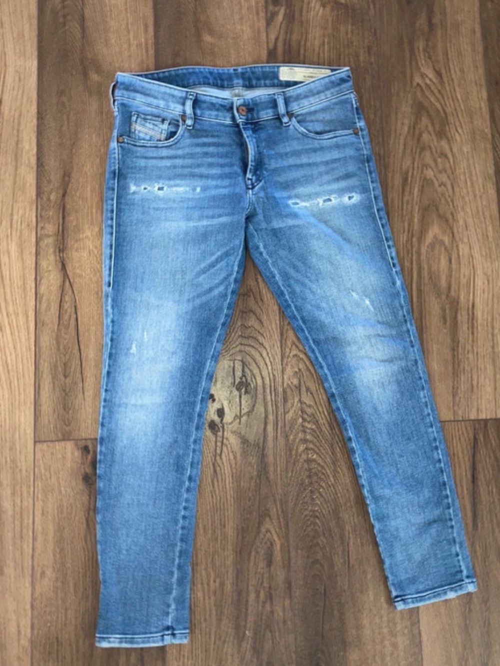 Diesel Light Blue Women's Skinny Jeans with Subtle Distress